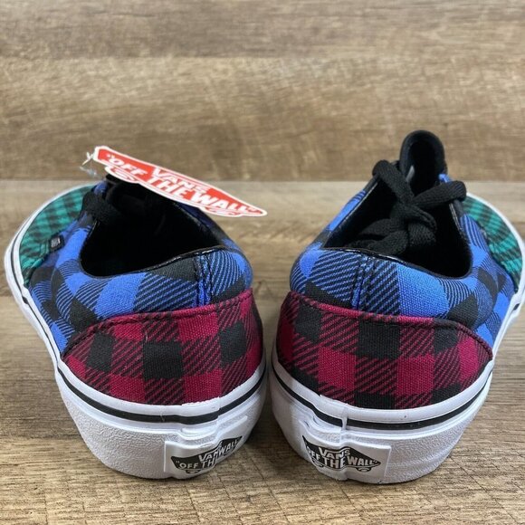VANS Era Patchwork 721454 Plaid Multicolor Lo Skate Shoes Womens 7, Mens 5.5 NEW - Picture 5 of 10